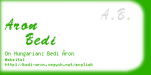 aron bedi business card